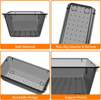 StorMiracle 32 PCS Clear Plastic Drawer Organizer Set, 4-Size vanity organizer - Image 2