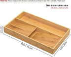 guiogc Bamboo silverware tray organizer, Utensil Holder and Cutlery Tray - Image 2