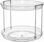 LAMU Rotating Makeup Organizer for Vanity, 10.6in 2 Tier Lazy Susan Turntable - Image 9