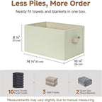 StorageWorks Storage Baskets for Shelves, Closet Organizers and Storage Basket - Image 3