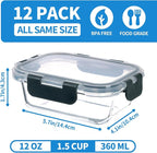 GULFLIN 24-Piece Small Glass Food Storage Containers - Image 2