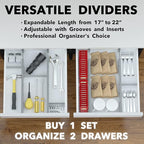 SpaceAid Bamboo Drawer Dividers - Image 5