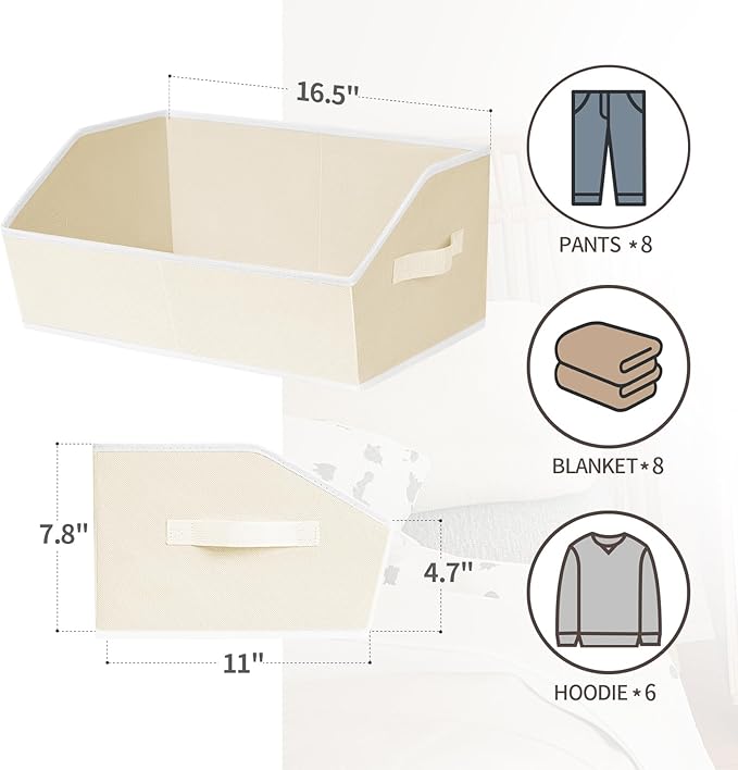 Homsorout Trapezoid Closet Shelf Organizer - Image 2