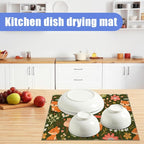 Cute Fox Dish Drying Mat for Kitchen Counter Animals Drying Pad Absorbent - Image 6