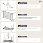 BestOffice NSF Wire Shelving Unit 6Shelf Large Storage Shelves Heavy Duty Metal - Image 5