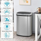 Dkeli 13 Gallon Automatic Motion Sensor Trash Can, Stainless Steel Touchless - Image 3