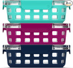 Ello Duraglass 3.4 Cup Meal Prep Sets 6Pc, 3 Pack Set- Glass Food Storage by Ello