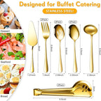 Patelai Serving Utensils Set Include Stainless Steel Large Spoons Slotted - Image 2