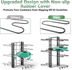 ORDORA Pots and Pans Organizer under Cabinet, 8 Tier Pot Organizers Rack - Image 2