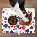 4th of July Dish Drying Mat for Kitchen Counter Patriotic Red Blue Star Love - Image 9