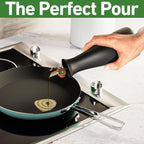 Oil and Vinegar Dispenser Set - 530 ML Capacity Matte Ceramic Leak Proof EVOO & - Image 5