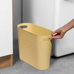 rejomiik Small Trash Can, 3.5 Gallon Slim Garbage Can Plastic Waste Basket - Image 2