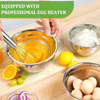 Mixing Bowls with Lids Set, Meal Storage - Image 4