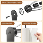 3 Pack Paper Towel Holder Under Cabinet + 2 Towel Robe Hooks, Single Hand - Image 8
