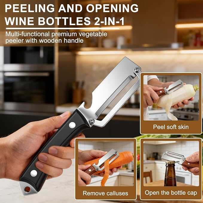 2Pcs Premium Vegetable Peeler - Image 3