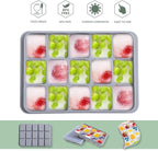 Ice Cube Trays Set of 2, Easy Release 15 Flexible Silicone Ice Cube Molds - Image 4