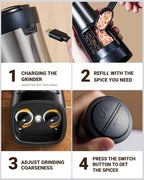 Sangcon Electric Salt and Pepper Grinder Set Shakers 2 IN 1 - Image 8
