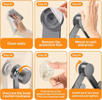 2 PCS Adjustable Pot Lid Holder, No Drill Adhesive Mount, Pot Lid Organizer - Image 7