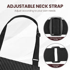Serrenf 2 Pack Apron, Cooking Kitchen Aprons, Adjustable Bib Apron - Image 3