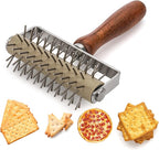 Hiceeden Set of 2 Pizza Dough Roller & Dough Docker, Stainless Steel Dough Hole - Image 4