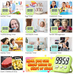Antonki 2 Pack Digital Timer for Kids, Magnetic Countdown Kitchen Timers for - Image 7