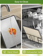 Titanium Cutting Boards for Kitchen, 2 in 1 Non Toxic Cutting Board, Food-Grade - Image 4