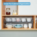 1 Pack Expandable Cabinet Countertop Shelves, Stackable Shelves Organizers - Image 6