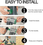 Ourokhome Rotary Cheese Grater Hand Crank, Kitchen Shredder Speed Mandolin - Image 5