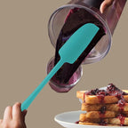 2-Pack Vovoly Silicone Jar Spatulas, Small Seamless Design Rubber Scraper - Image 5