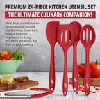 Kaluns Silicone Kitchen Utensils Set 24 Pcs Cooking Utensils Set - Image 3