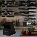 Knife Set, 15 Pieces Kitchen Knife Set - Image 3