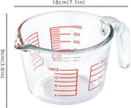 VRUIFA Glass Measuring Cup For Baking and Cooking, Dishwasher, Microwave and - Image 2