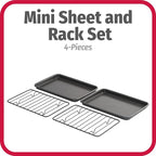 GoodCook Set of 2 Nonstick Steel 9" x 6" Toaster Oven Mini Baking Sheets - Image 2