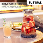 SUSTEAS 2.0 Liter 68oz Glass Pitcher - Image 6