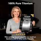 3-Pack Titanium Cutting Board Set, Non-Slip & Double-Sided Design, 100% Pure - Image 7