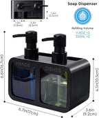 Kitchen Hand Soap and Dish Soap Dispenser Set, Dual Soap Dispenser - Image 6