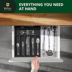ROYAL CRAFT WOOD Luxury Bamboo Kitchen Drawer Organizer - Image 5