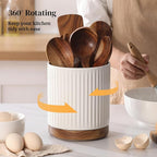 DOWAN 360° Rotating Extra Large Cooking Utensil Holder, 7.6" Kitchen Utensil - Image 7