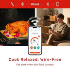 Wireless Bluetooth Meat Thermometer Digital, Smart AI Powered Cooking Thermomer - Image 3
