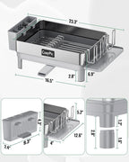 Dish Racks, Thicker Premium 304 Stainless Steel Dish Drying Rack - Image 7