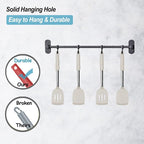 2 Pack Spatulas, Solid & Slotted Silicone Spatula Set, Stainless Steel Handle - Image 5
