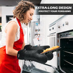 Extra Long Silicone Oven Mitts - Image 6