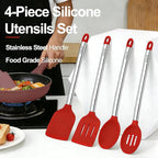 Vayvnt 4 PCS Silicone Kitchen Utensils, Large Cooking Utensils Set - Image 6