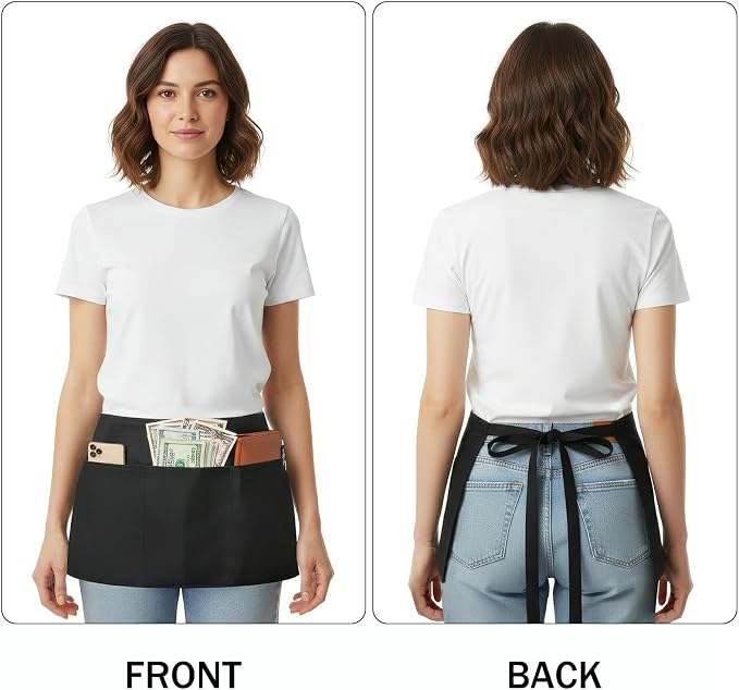BOHARERS Waist Apron with 3 Pockets - Image 4