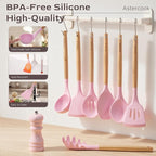 Astercook Kitchen Utensils set, 446°F Heat Resistant Food Grade Utensil Sets - Image 7