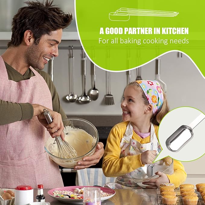 2PCS 3/4tsp Single Measuring Spoon, Stainless Steel Long Handle Individual - Image 6