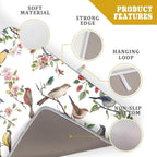 Spring Dish Drying Mat for Kitchen Counter Cute Birds Summer Holiday Microfiber - Image 4