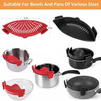 2 Pcs Clip on Strainers, Pot Strainer - Image 2