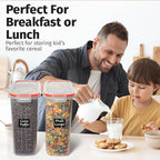 Shazo 2 Pack EXTRA Large Airtight Food Storage Cereal Containers - Image 2