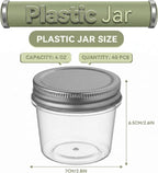 novelinks 4 oz Small Plastic Jars - Image 2